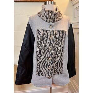 NWT‎ Preloved Grey Strata Jacket Size XL Made In Canada From Reclaimed Fabrics